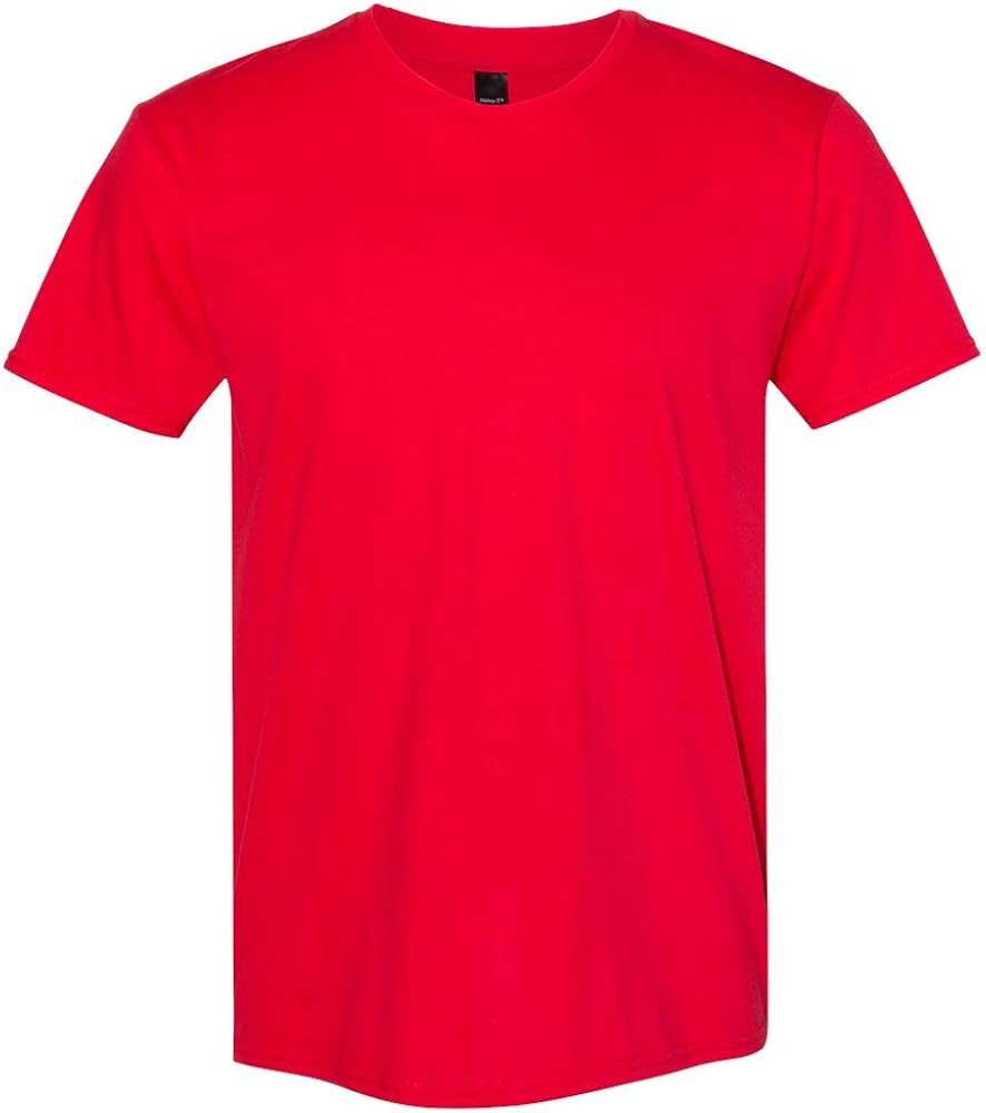 Hanes Unisex 4.5 oz. 100% Ringspun Cotton Nano-T® T-Shirt S ATHLETIC RED