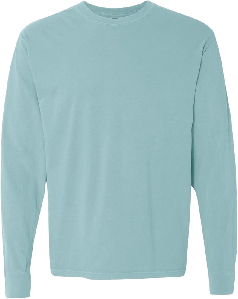 Comfort Colors Chouinard 6014 Adult Heavyweight Long Sleeve Tee Chalky Mint PgmDye Large