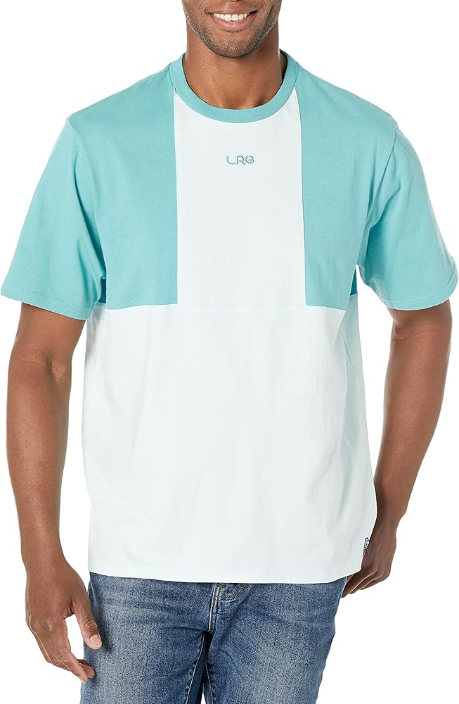 LRG Men's Block Party Collection Short Sleeve Knit Shirt