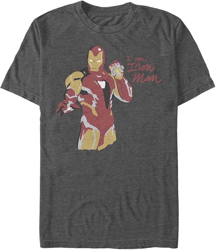 Marvel Men's Universe Iron Scribbles T-Shirt