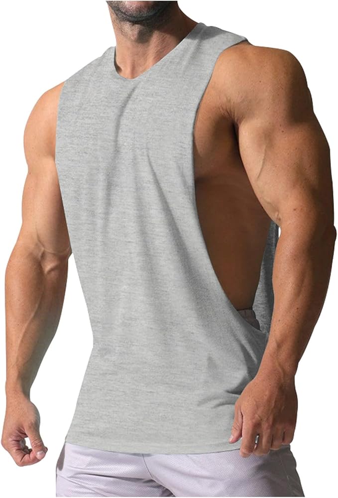 Men's Tank Top Tank Top Muscle Sports Casual Solid Color Sleeveless Sweetheart T-Shirt Tank Tops Men, M-3XL