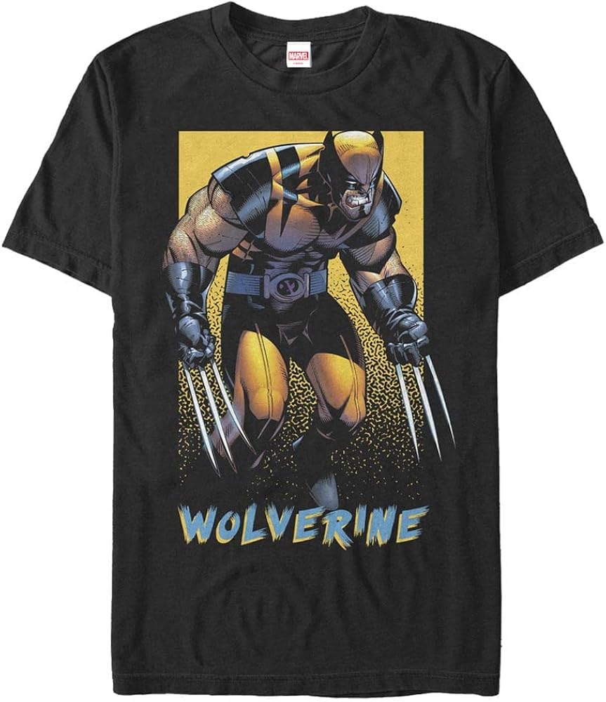 Marvel Big & Tall Classic Wolverine Pop Men's Tops Short Sleeve Tee Shirt