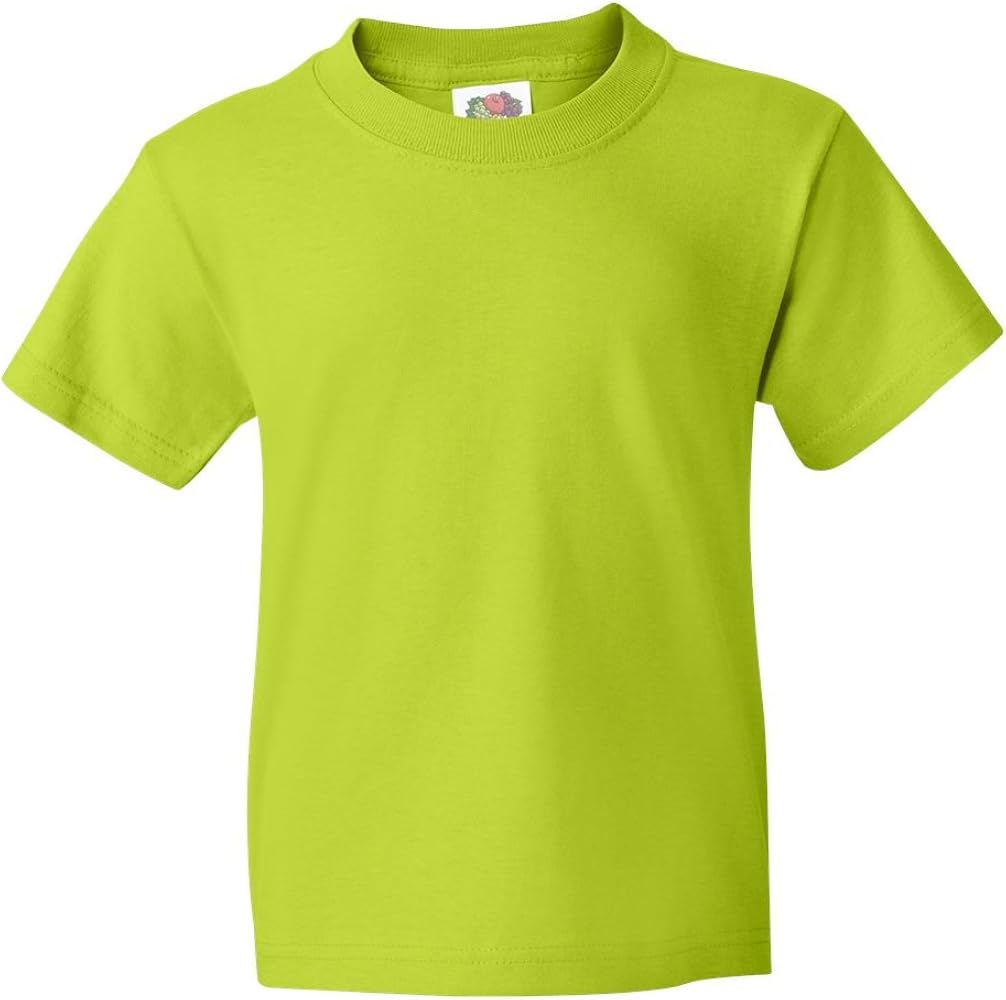 Fruit of the Loom Youth 5 oz. HD Cotton™ T-Shirt XS NEON GREEN