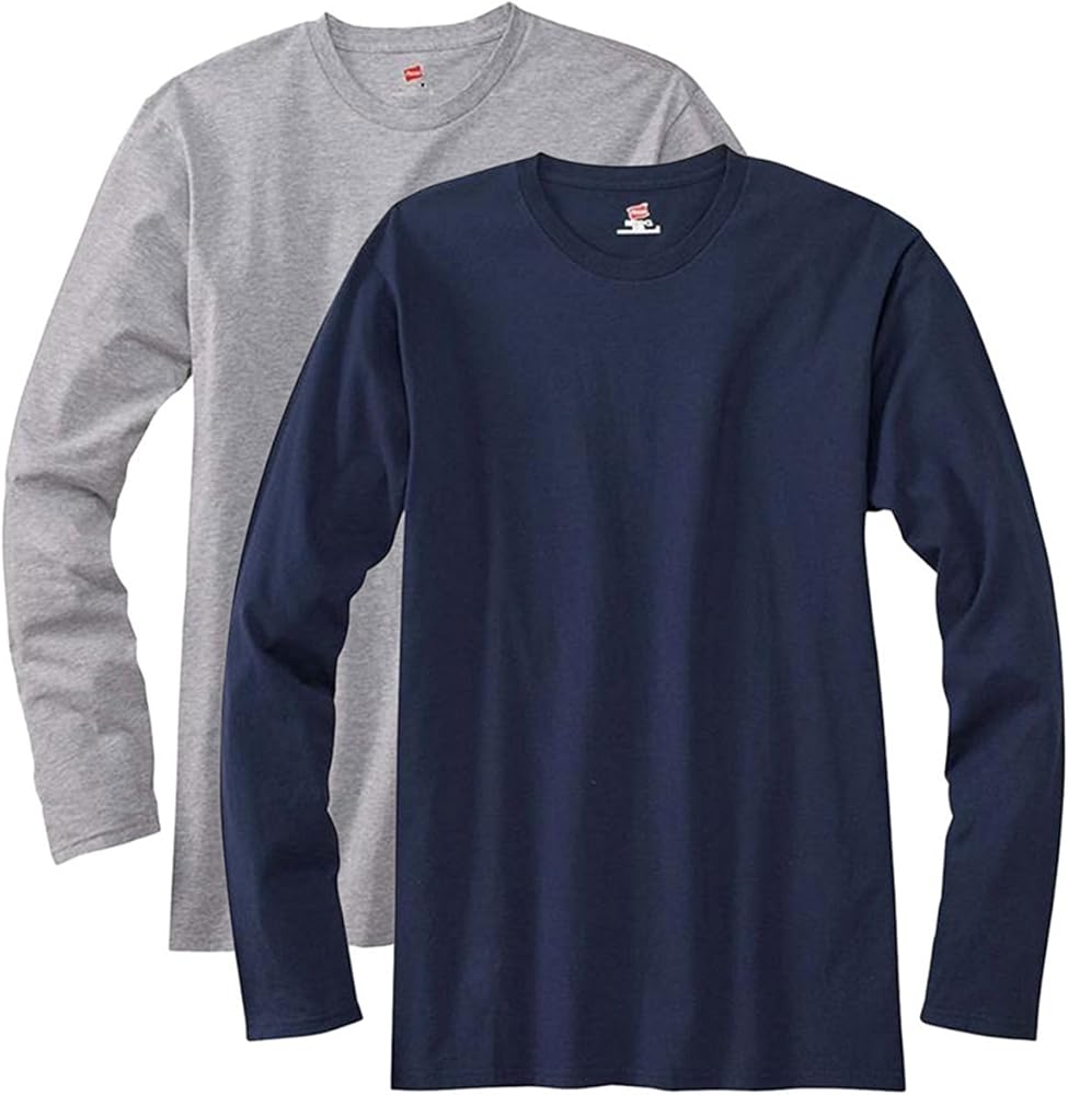 Hanes TAGLESS Nano-T Men's Long-Sleeve Tee