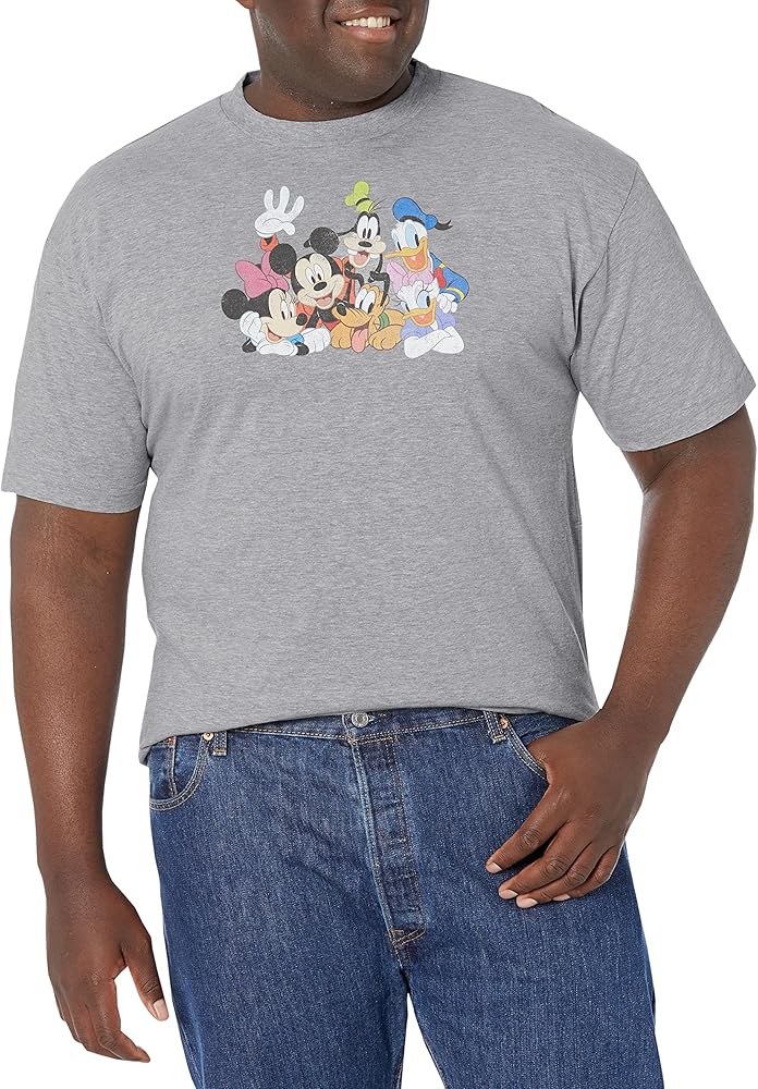 Disney Classic Mickey Group Men's Tops Short Sleeve Tee Shirt