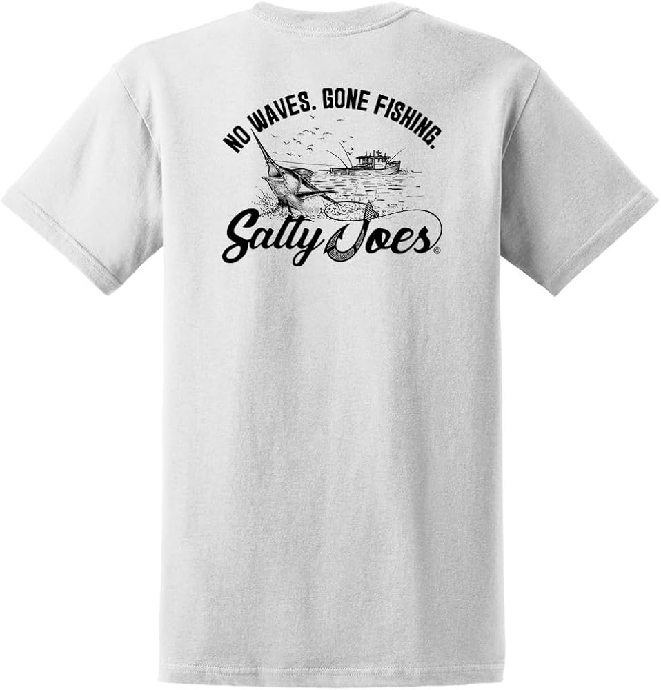 Salty Joe's Men's Custom Graphic Logo Heavyweight Cotton T-Shirts