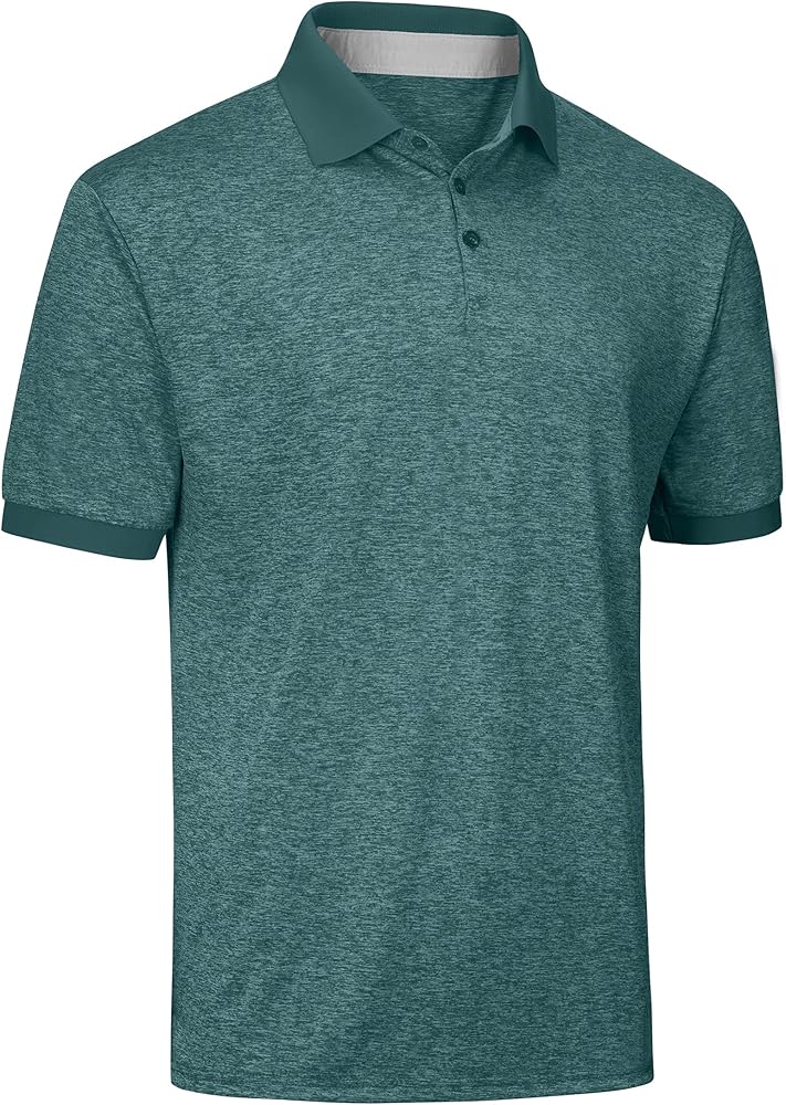 Mio Marino Golf Polo Shirts for Men - Dry Fit - Ultra-Thin Breathable Fabric