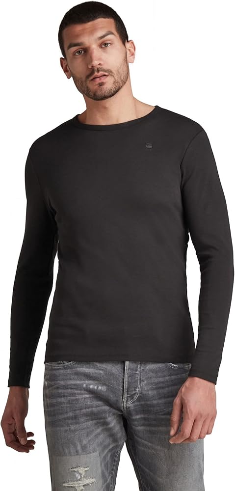 G-Star Raw Men's Base Round Neck Tee Long Sleeve 1-Pack