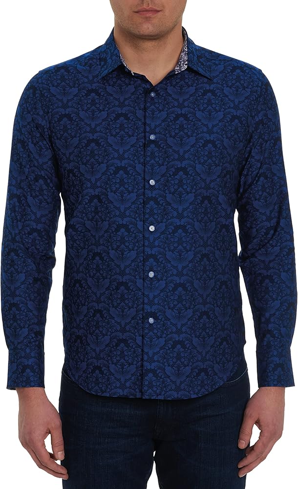 Robert Graham Men’s Bayview Cotton Button-up Long-Sleeve Shirt