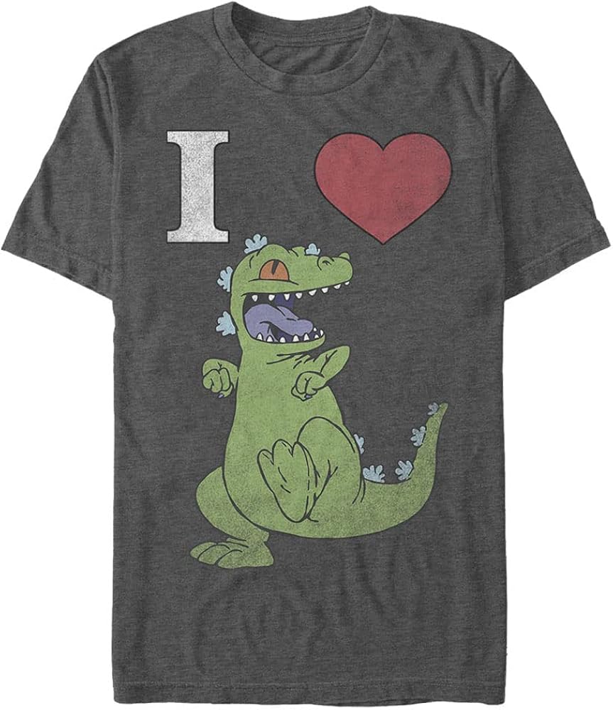 Nickelodeon Men's Big & Tall Heart Reptar T-Shirt