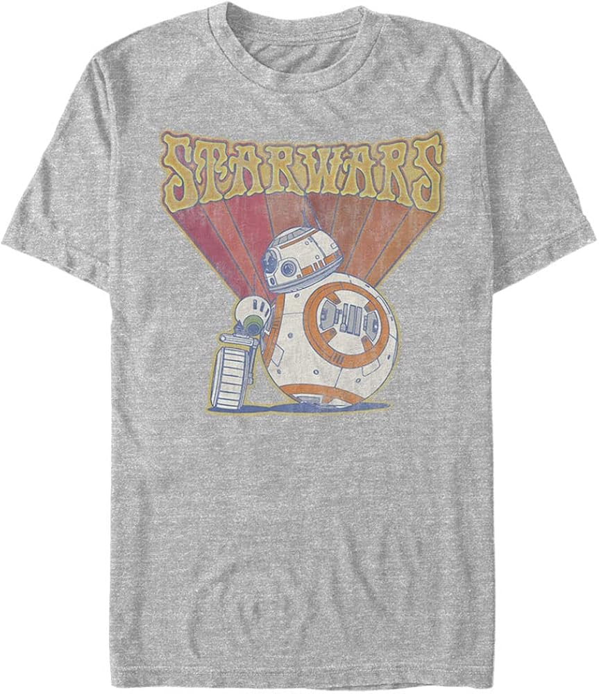 STAR WARS Big & Tall Rise of Skywalker Bb8 Retro Men's Tops Short Sleeve Tee Shirt