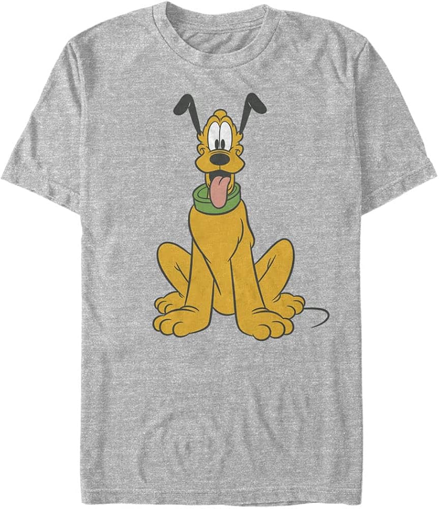 Disney Big & Tall Classic Mickey Traditional Pluto Men's Tops Short Sleeve Tee Shirt