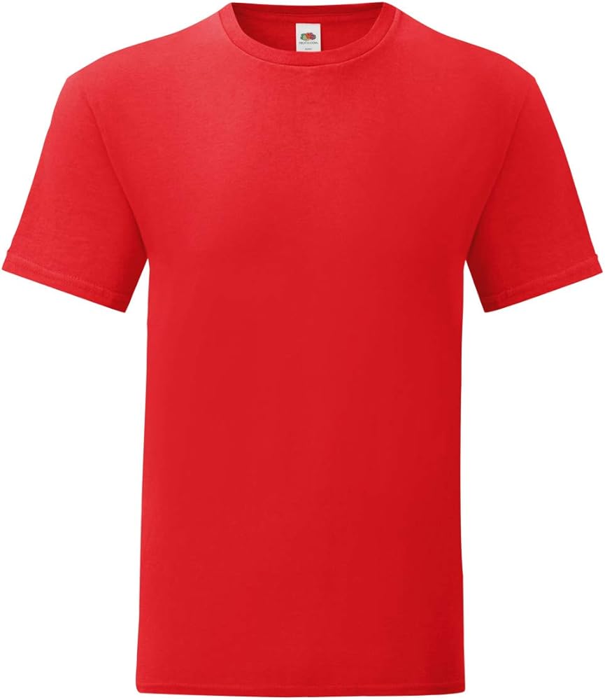 Fruit of the Loom Mens Iconic T-Shirt (M) (Red)