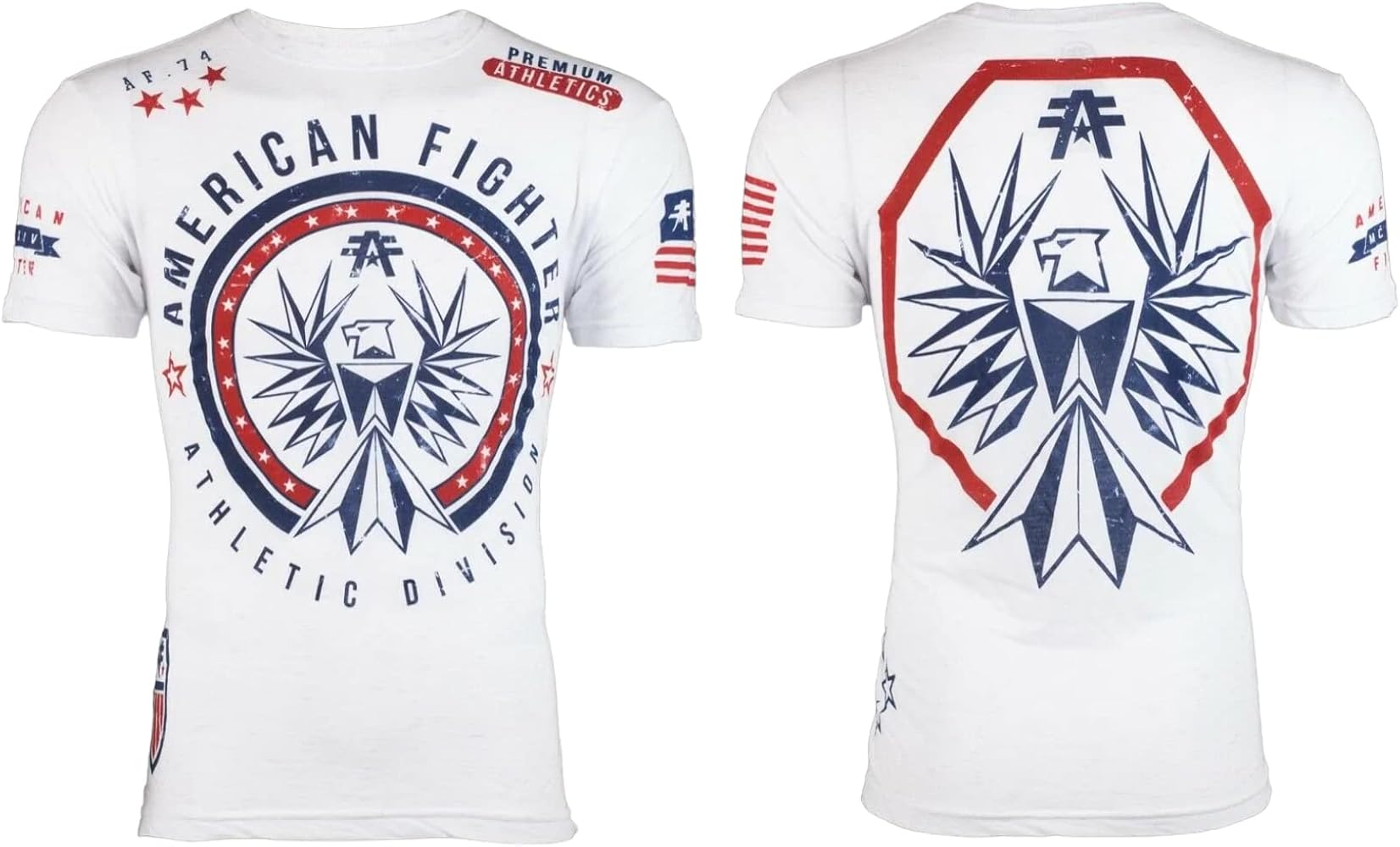 American Fighter Men's T-Shirt Somerset Crew Neck White