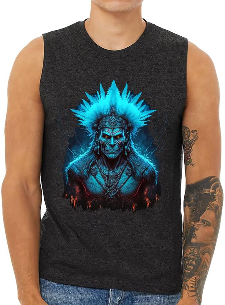 Creepy Design Men's Muscle Tank - Fantasy Men's Sleeveless T-Shirt - Cool Tank