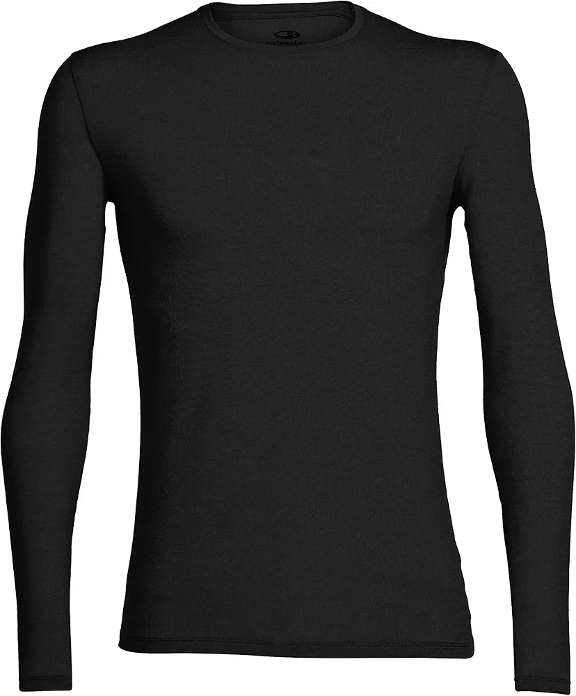 Icebreaker Merino Men's Anatomica Cold Weather Base Layer Thermal Long Sleeve Crewneck T-Shirt