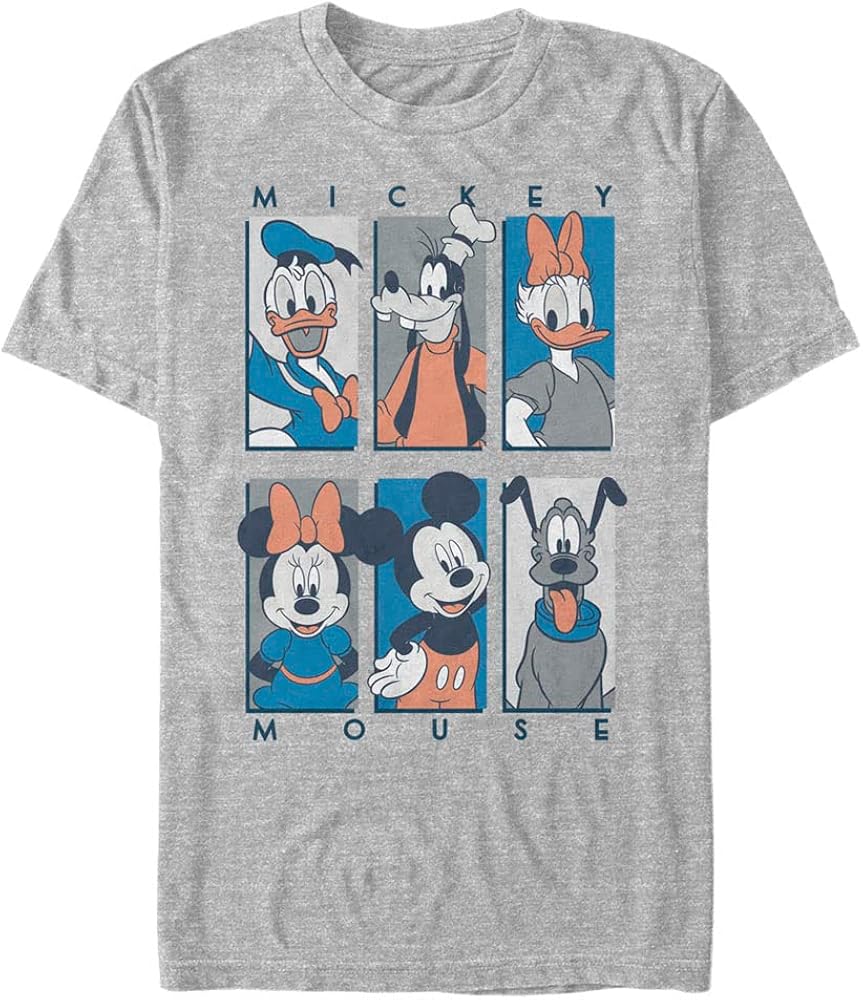 Disney Classic Mickey Six Up Muted Men's Tops Short Sleeve Tee Shirt