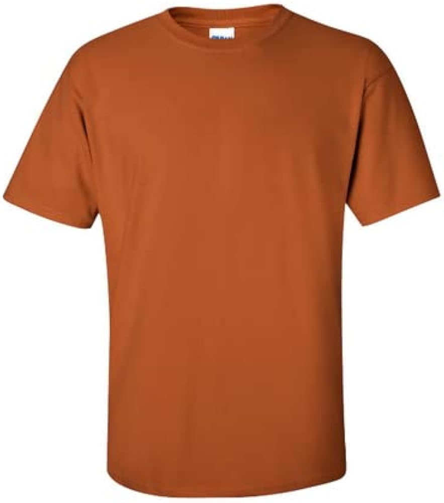 Gildan G500, Men's Heavy Cotton 2-Pack T-Shirt, Texas Orange, Large