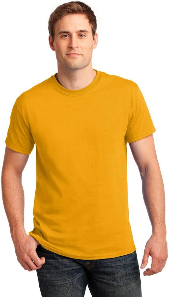 Gildan Mens Ultra Cotton 100% Cotton T-Shirt, 4XL, Gold