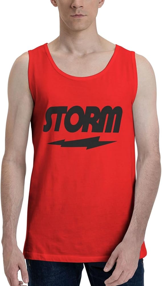 Storm Bowling Men's Tank Top Shirt Cotton Sleeveless Shirts Cool Bodybuilding T-Shirts