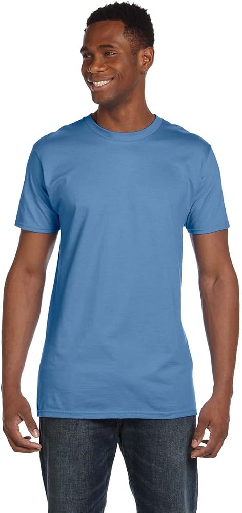 Hanes 4.5 oz., 100% Ringspun Cotton nano-T T-Shirt, Large, CAROLINA BLUE