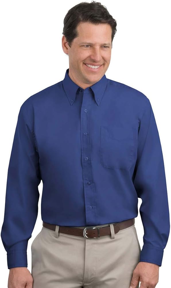 Port Authority Long Sleeve Easy Care Shirt-Mediterranean Blue S608