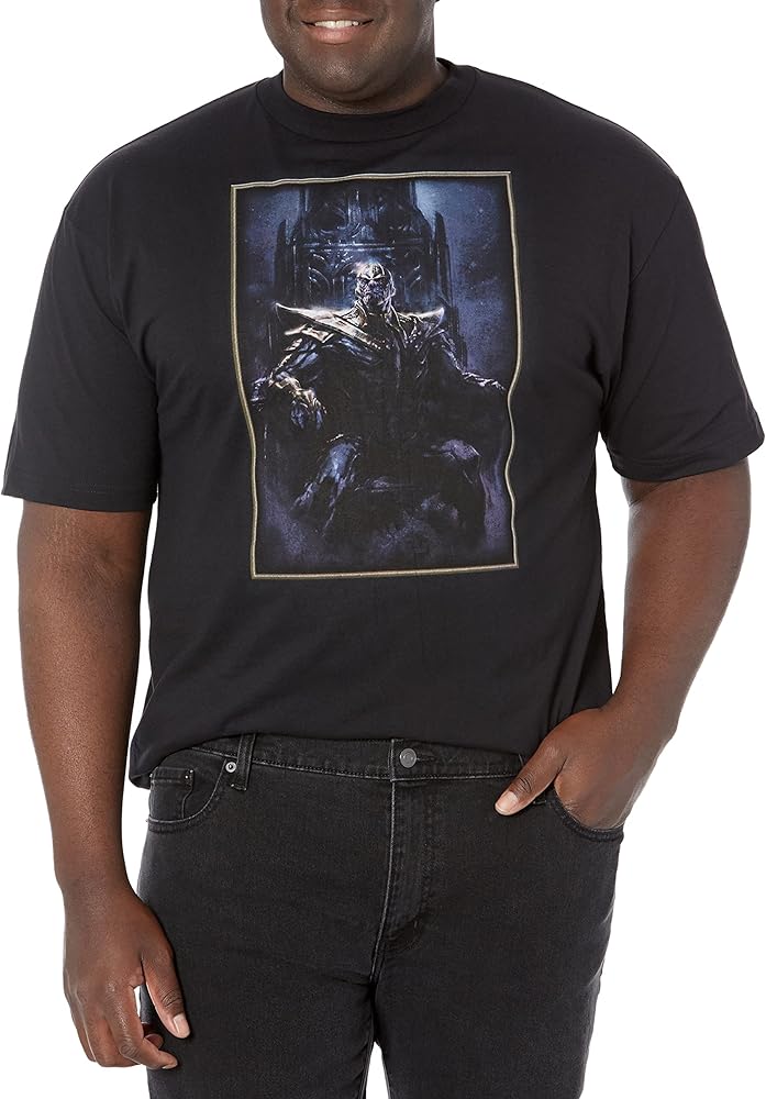 Marvel Big & Tall Classic Thanos Throne Men's Tops Short Sleeve Tee Shirt