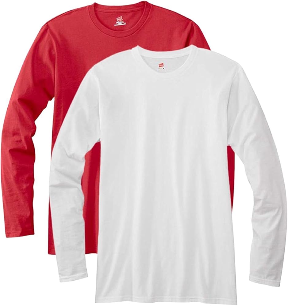 Hanes TAGLESS Nano-T Men's Long-Sleeve Tee