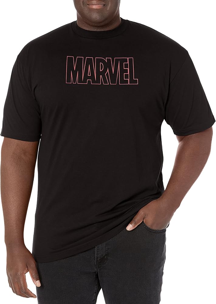 Marvel Big & Tall Classic Glogo Men's Tops Short Sleeve Tee Shirt