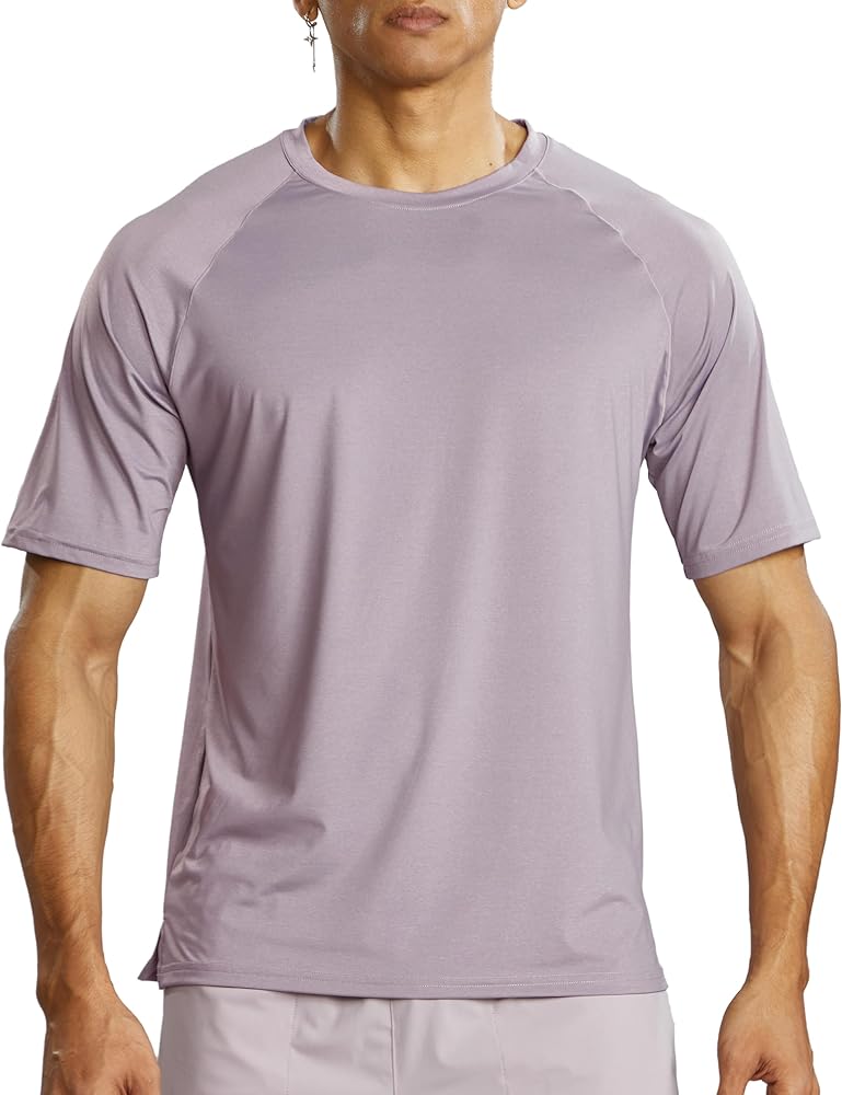 Ouber Men's Dry Fit Workout T-shirts Jersey Short-Sleeve Shirt for Gym Training Running Shirt