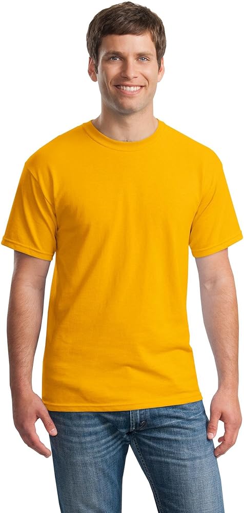 Gildan 5.4 oz Cotton T-shirt (5000) Tee X-Large Gold