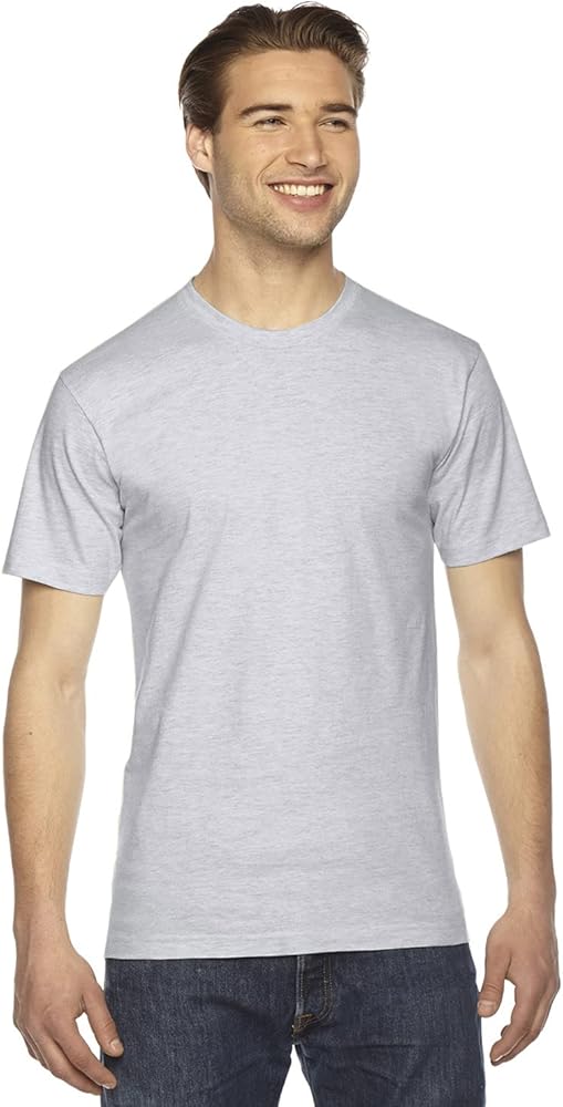 American Apparel Unisex Fine Jersey Short-Sleeve T-Shirt S ASH GREY