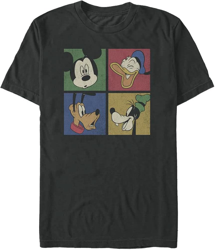 Disney Classic Mickey Block Party Men's Tops Short Sleeve Tee Shirt