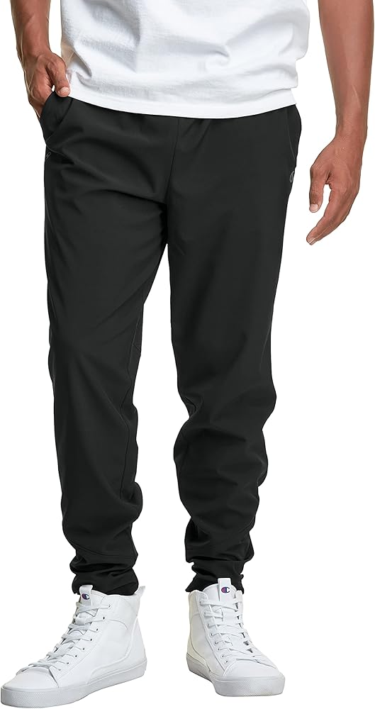 Champion Men'S Pants, Mvp, Lightweight Woven Pants, Moisture Wicking, Athletic Pants, 30.5