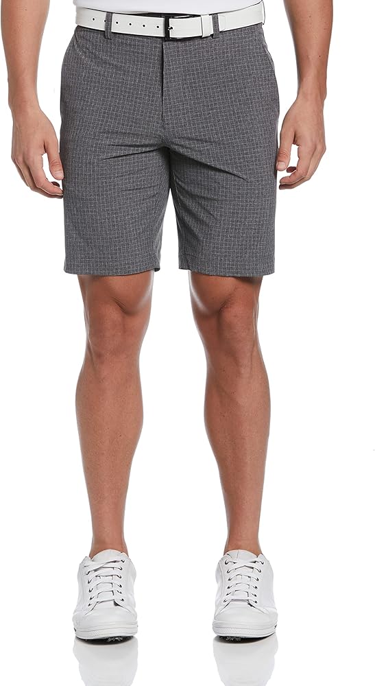 PGA TOUR Men's 9" Ff Heather Plaid Short