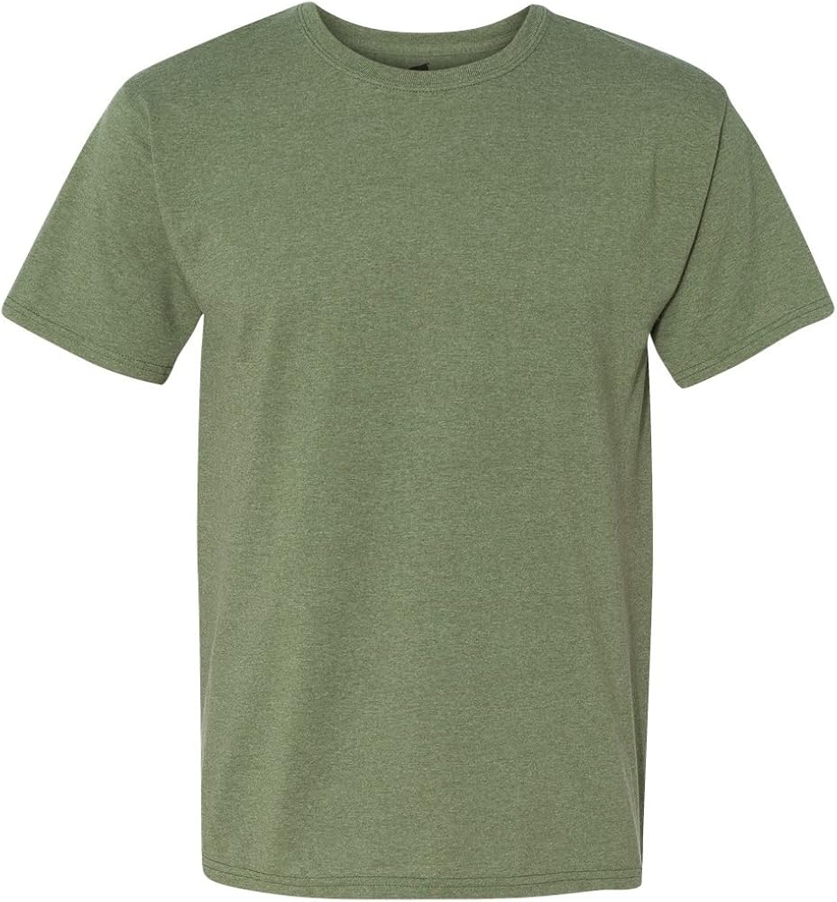 Hanes 5.2 oz., 50/50 ComfortBlend EcoSmart T-Shirt, 3XL, HEATHER GREEN