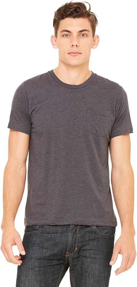 Bella + Canvas Men's Jersey Short-Sleeve Pocket T-Shirt