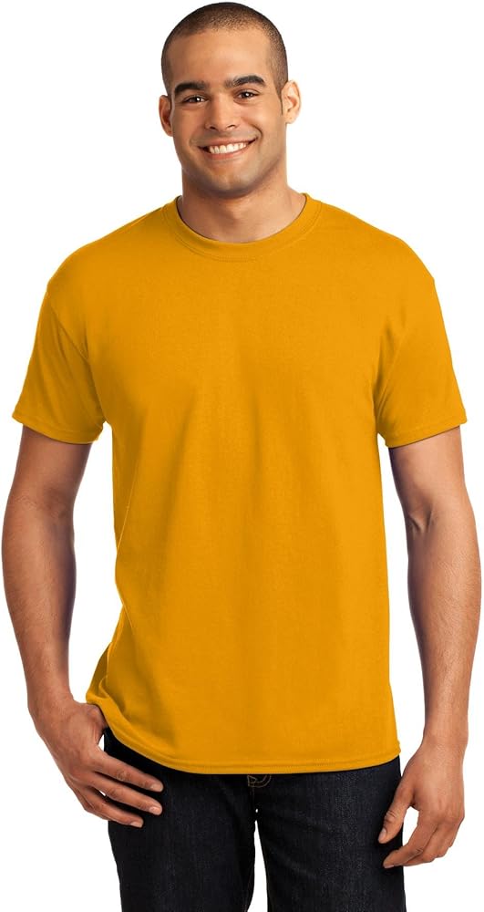 Hanes ComfortBlend EcoSmart Men`s Crewneck T-Shirt Gold