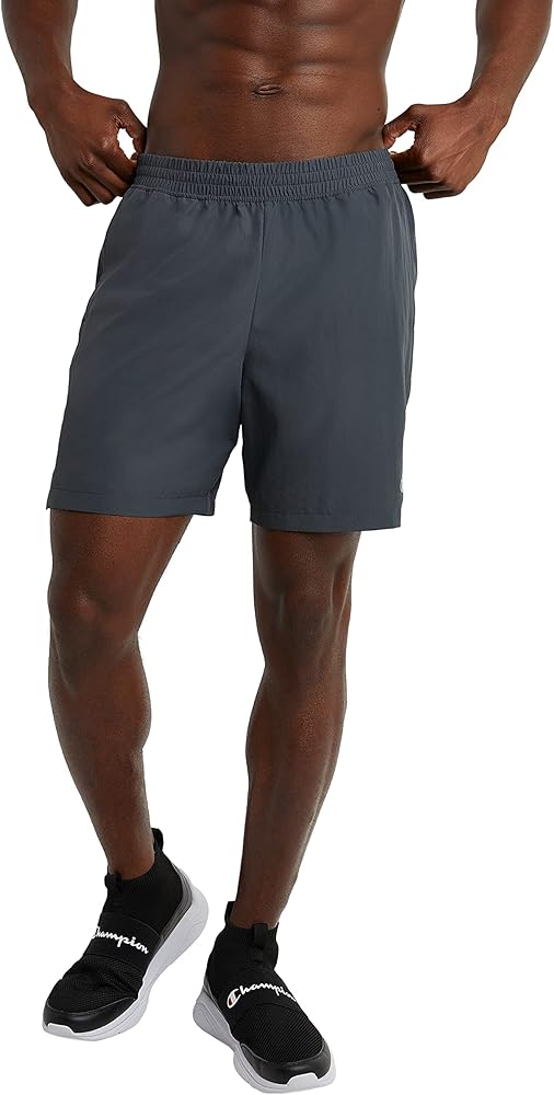 Champion Men'S Shorts, Woven Sport Shorts, Moisture Wicking, Athletic Shorts, 7