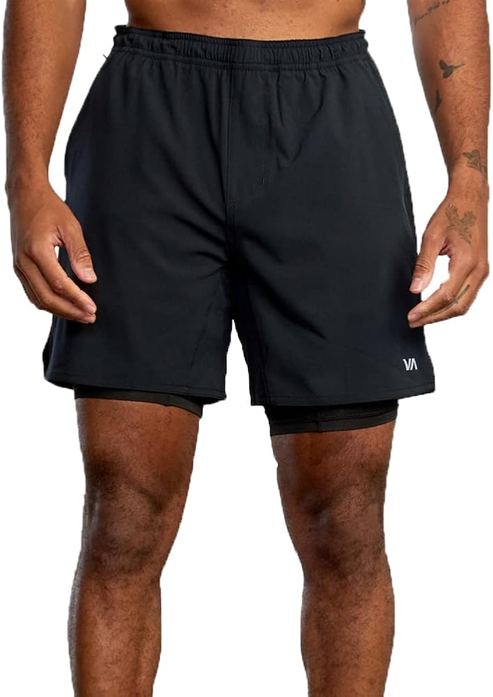 RVCA Mens Yogger Train 2 in 1 Short