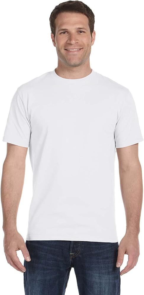 Men's 5.2 oz Hanes HEAVYWEIGHT Short Sleeve T-shirt, White, XX-Large