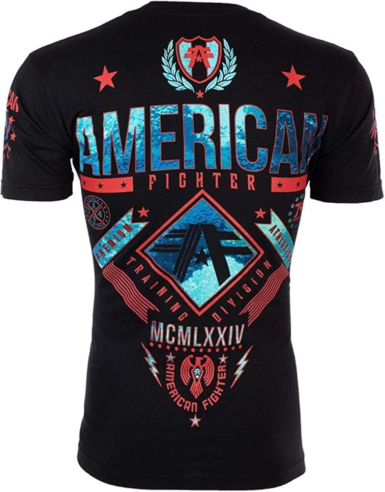 American Fighter Men's T-shirt Lander Crew Neck Black