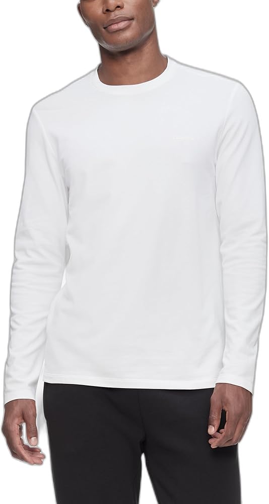 Calvin Klein mens Calvin Klein Men's Ck Move Tech Pique Long Sleeve Tee