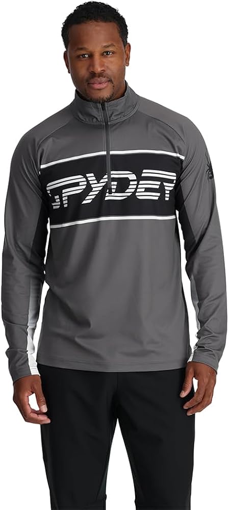 Spyder Men's Paramount Zip T-Neck Mid-Layer Mens