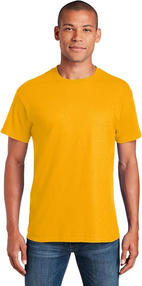 Gildan 5.4 oz Cotton T-Shirt (5000) Tee Medium Gold