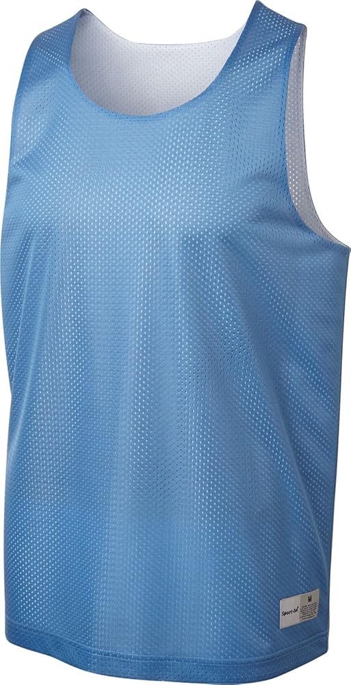 Sport-Tek PosiCharge Classic Mesh Reversible Tank Top ST500 Carolina Blue/White