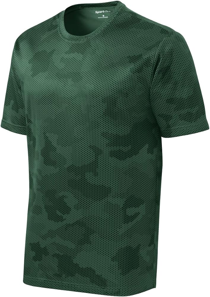 Sport Tek Men's Moisture Wicking CamoHex Tee Shirt