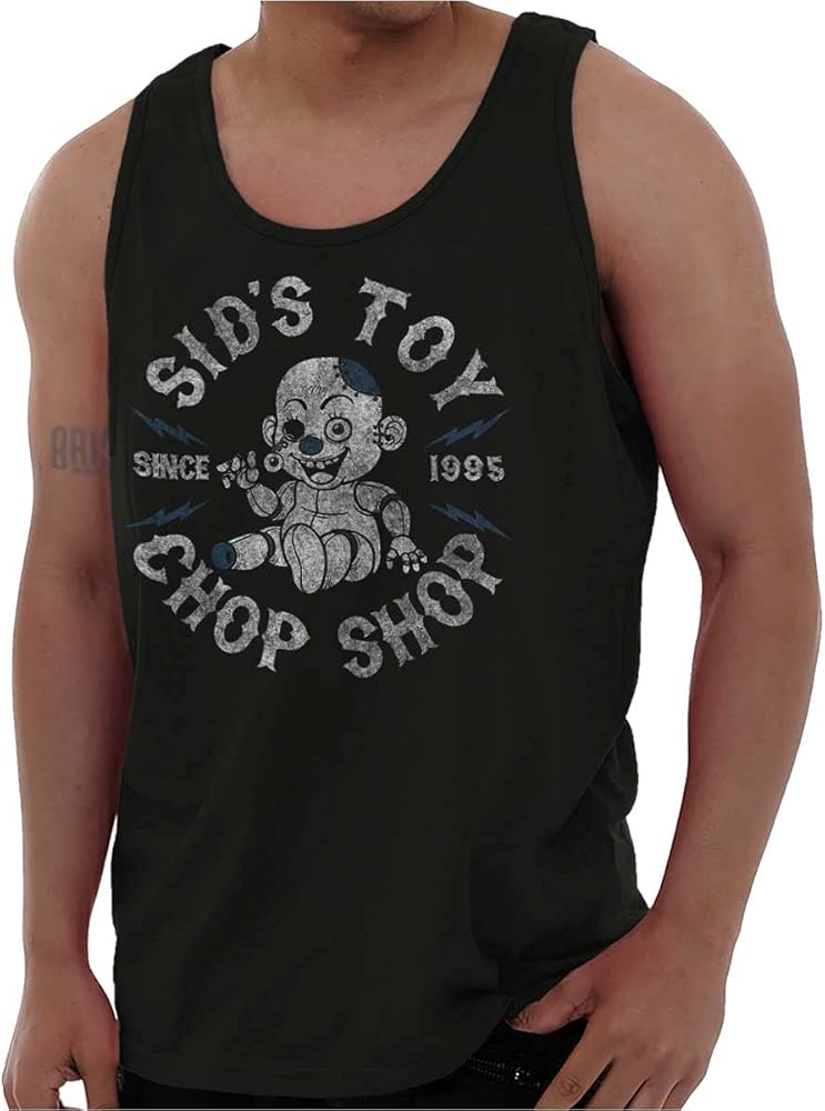 Sid's Chop Shop Toy Since 1995 Scary Tank Top T Shirts Men Women