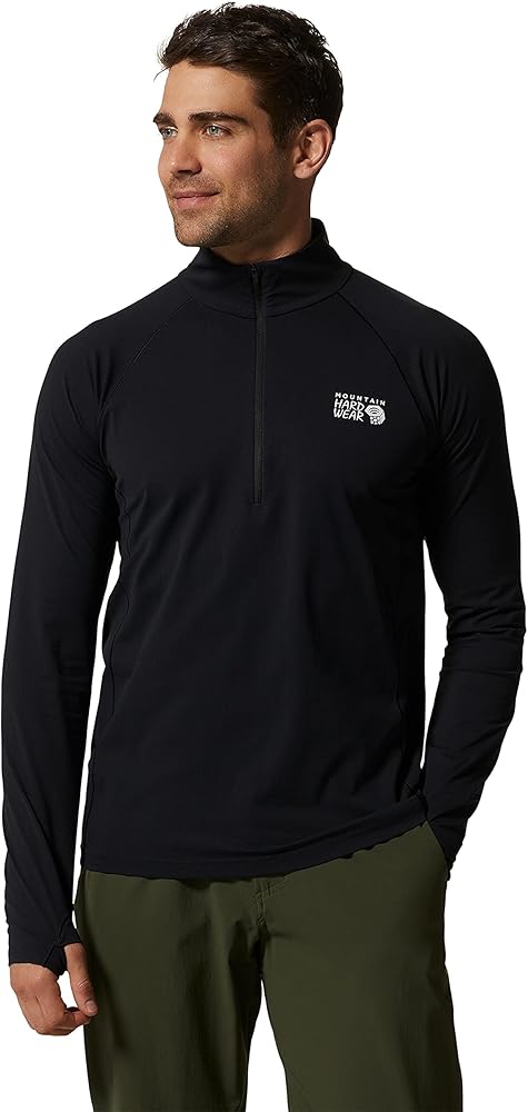 Mountain Hardwear Men's Mountain Stretch Half Zip for Skiing, Climbing, Backpacking, and Hiking