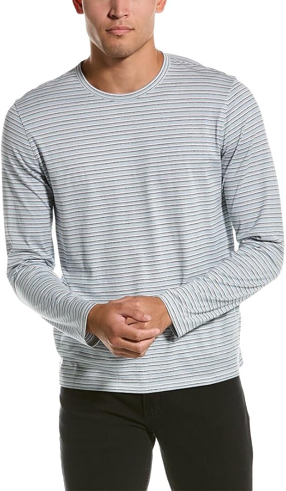 Vince Men's Slub Stripe L/S Crew